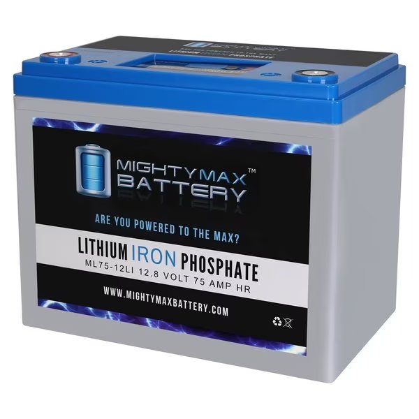 12V 75AH Lithium Replacement Battery for Burke Mobility Boss 5, Mighty Max Battery, Mfr#: MAX3944208